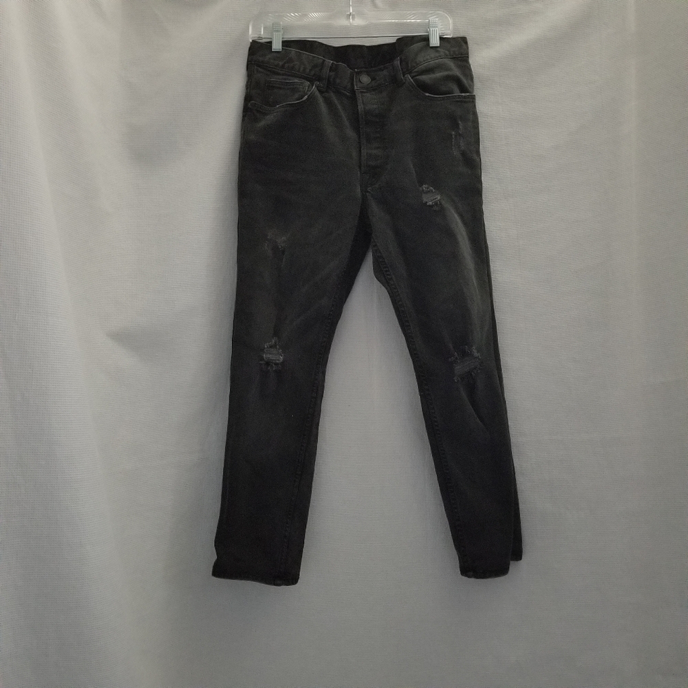 & Denim Slim Destressed Jeans BB1